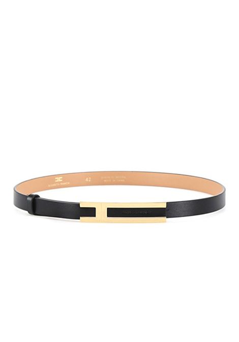 Cintura ELISABETTA FRANCHI donna CT76S56 Nera similpelle logo ELISABETTA FRANCHI | Cinture | CT76S56110